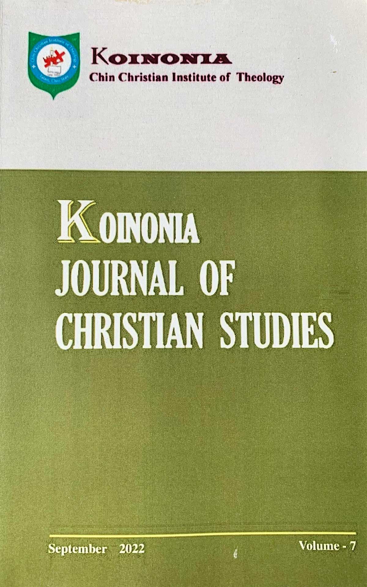 Koinonia Theological Journal